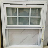 Ventanas de PVC de Bajo Consumo Energético, Plegables, de Vidrio, a Prueba de Huracanes, con Marco de Malla de Seguridad Personalizada en Pequeños Lotes