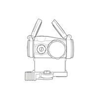 SPECPRECISION RD2 1x22 Viseur à point rouge à optique fermée IPX7 étanche avec fixation QD à levier de verrouillage LT660 et système de co-témoignage absolu