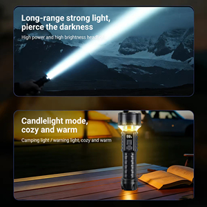 ไฟฉาย LED แบบยุทธวิธี  ตัวเรือนพลาสติก  ไฟฉายสำหรับกิจกรรมกลางแจ้ง  ชาร์จผ่านพอร์ต TYPE-C  ไฟฉายสำหรับตั้งแคมป์ - Product Image 5