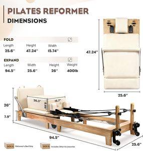 Máquina de Pilates Reformer Deslizante de Cinco Piezas, la Más Vendida, para Gimnasio en Casa, Fitness, Yoga y Ejercicio Corporal en Estudio de Pilates - Product Image 2