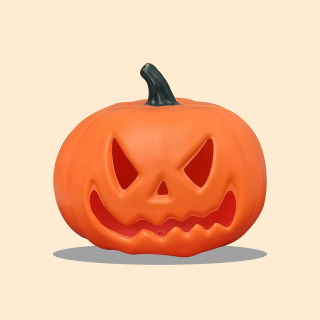 Halloween LED Plastic Pumpkin Toys Festival Atmosphere Pumpkin Lighting Garden Decorative Lights