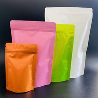 Sachets thermoscellables refermables debout sacs en mylar extra épais en feuilles de couleurs givrées pour le stockage des aliments
