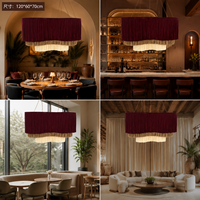 Luxe macramé tenture murale abat-jour abat-jour couverture couches lumière pendentif plafond décor pour salon EH2507012