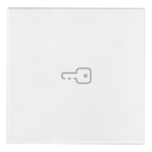 White Axial Key Symbol Wall <b>Switch</b> 4.5 In Length 0.5 In Height - Product Image 1