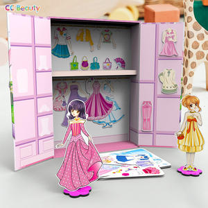 Cc Beauty Magnetic Dress Up Toy For Girls 4-6 Years Old Educational Pretend Play Princess Game With Stickers - Product Image 2
