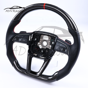 Volante de Fibra de Carbono Personalizado para <span class=keywords><strong>Audi</strong></span> A3 <span class=keywords><strong>A4</strong></span> A5 S3 S5 Q5 Q6 Q7 Q8 SQ5 SQ7 SQ8 (2016+) - Product Image 3