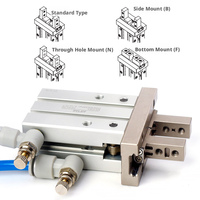 Pinza Neumática Original AirTAC HFKL de Largo Alcance con Rodamiento de Rodillos Guiado en Paralelo para Robot