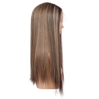 Vente directe usine : Cheveux humains vierges chinois pour perruques Lace Front, base transparente, longueur variée, bonnets petits et grands, densité 150%