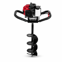 Tarière thermique COOFIX 52cc, 2 temps, 8000 tr/min, réservoir 1250ml, 30-200mm, pour la plantation d'arbres et de poteaux de clôture