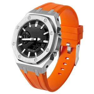 Boîtier de montre personnalisé en alliage de zinc pour <span class=keywords><strong>Casio</strong></span> 2100, accessoires de remplacement, bracelet en silicone, lunette pour kit de modification <span class=keywords><strong>Casio</strong></span> G A2100 - Product Image 5