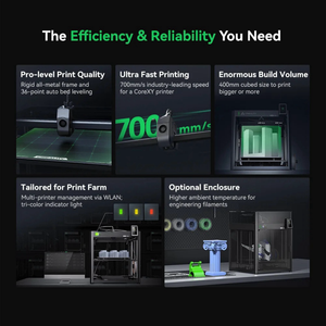 เครื่องพิมพ์สามมิติ Creality Ender 5 ความเร็วสูง 700 มม./วินาที ขนาดใหญ่ 400*400*400 มม. ระบบ CoreXY สำหรับการพิมพ์แบบแบทช์ในฟาร์มพิมพ์ - Product Image 6