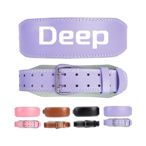 Cinturón de cuero <span class=keywords><strong>para</strong></span> levantamiento de pesas, cinturón de gimnasio <span class=keywords><strong>para</strong></span> mujer con logotipo personalizado - Product Image 4