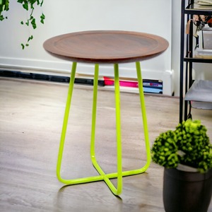 Mesa de centro de metal redonda moderna de diseño personalizado, muebles de sala de estar elegantes con orientación para uso doméstico - Product Image 4