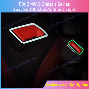 Para <span class=keywords><strong>BMW</strong></span> 3 Series G20 G21, la lámpara de hebilla de luz luminosa ambiental LED más Popular, accesorio de luz de coche, hebilla de cinturón de seguridad, luz ambiental - Product Image 4