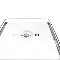 Plafonnier LED d'urgence avec double lentille, IP65, 3W, 3H, batterie LiFePO4 certifiée, installation facile, OEM/ODM