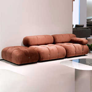 Timesong Nordic Modern Luxury White Modular Sectional Couch Big Size Feather Luxury Living Room Furniture Villas Upholstered