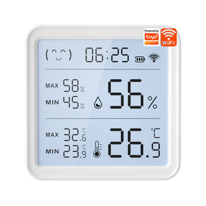 Sensor de Temperatura y Humedad WiFi TY-T08 Pro Tuya para Hogar Inteligente, Higrómetro con Retroiluminación, Termómetro, Compatible con Control Remoto por Aplicación - Product Image 1
