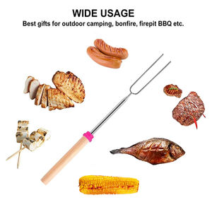 Varillas para Asar de Acero Inoxidable de Grado Alimenticio UPSILON de 32 Pulgadas para Hot Dogs, Fogatas y Braseros, Fáciles de Limpiar - Product Image 3