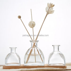 Classico flacone diffusore di profumo di vetro profumato da 50ml bottiglia di vetro Reed ricaricabile finitura trasparente confezione diversa - Product Image 1