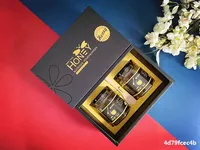 Emballage en carton à impression de logo personnalisé pour boîte-cadeau de miel, boîte de tiroir en verre de miel en bouteille avec sac en papier