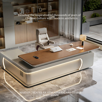 Bureau de direction moderne et minimaliste haut de gamme, écologique E0, ensemble de mobilier de bureau pour président