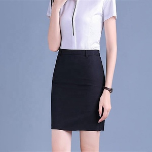 Jupes portefeuille <span class=keywords><strong>taille</strong></span> plus pour femmes, uniformes de bureau, tenues de travail ajustées, shorts, jupes midi <span class=keywords><strong>taille</strong></span> haute, vêtements grandes tailles - Product Image 4