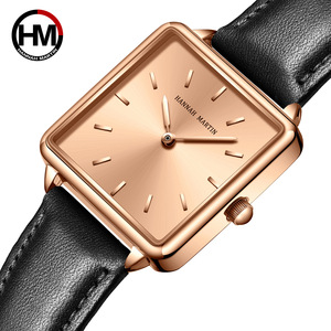 Orologio da Polso Hannah Martin Minimalista con Logo Personalizzato, Movimento al Quarzo Giapponese, Impermeabile, <span class=keywords><strong>Quadrante</strong></span> <span class=keywords><strong>Quadrato</strong></span> per Ragazze e Donne - Product Image 6