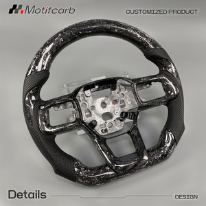 Volant personnalisé en fibre de carbone forgée argentée pour Ford Mustang 7ème génération 2024-2026 S650 Dark Horse GT GTD Shelby Coupé - Product Image 3