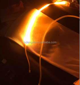 2 uds DRL tira de <span class=keywords><strong>LED</strong></span> Luz de señal de giro amarillo brillante Flexible lámpara de señal de giro luz de circulación diurna para faro de coche 12V