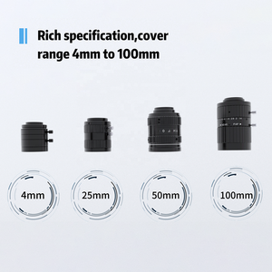 Objectif <span class=keywords><strong>FA</strong></span> fixe haute précision 5MP 1/1.8\" C-Mount 8mm/12mm/25mm/50mm Installation flexible pour l'inspection de la vision industrielle - Product Image 3