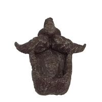 Mangeoire à oiseaux créative et novatrice à grands yeux Décoration en résine Sculpture en résine Cadeau