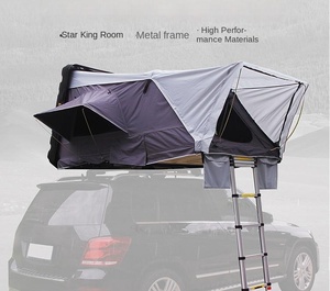 Impermeabile tetto superiore per campeggio tenda 4-5 persone Outdoor automatico costruire vendita calda può sopportare più di 360KG senza costruire tenda - Product Image 4
