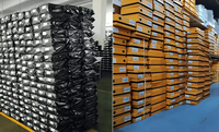 Chaussures décontractées pour hommes, style marche, en maille respirante légère, grande taille, noires, à enfiler, confortables, vente en gros