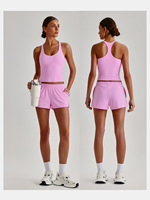 Débardeur de sport polyvalent avec logo personnalisé, dos élégant, vêtement de fitness ultra doux pour femme, vente en gros 4123