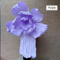 Fournitures de fleurs de mariage, fleurs artisanales en papier suspendues de grande taille, décoration pour les fêtes, les festivals et les événements
