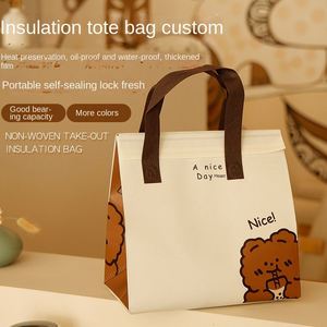 Wholesale Disposable Takeaway Insulation Bag Insulated Take Away Bag Portable Cooler Bag - Product Image 3