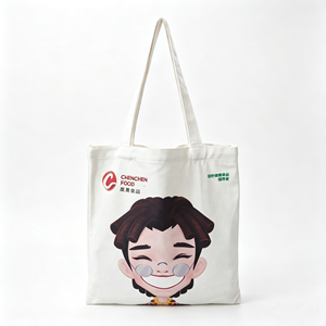 Canvas Shoulder Tote <b>Bag</b> Large Size Wear Resistant <b>Fabric</b> Silk Screen Custom Logo Eco <b>Bag</b> for Daily Shopping Advertising <b>Gift</b> - Product Image 6