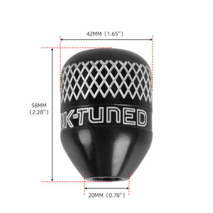 Universal Mesh Gear <b>Shift</b> <b>Knob</b> Black Aluminum Alloy Ergonomic Car Modification - Product Image 2