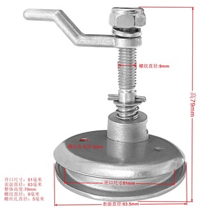 Isure <b>Boat</b> <b>Floor</b> Lock Stainless Steel With Round Pad Marine Hardware For Yacht And Ship Use - Product Image 3