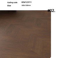 Carreaux de céramique imitation bois antibactériens 600*1200MM les plus vendus, carreaux muraux et de sol modernes pour chambre et appartement