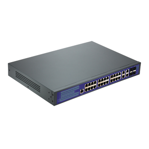 24 Poort Beheerde Poe Switch High Power Build In 400W Met <span class=keywords><strong>Web</strong></span> Administration Voor Ondernemingen Data En Netwerktransmissie - Product Image 3