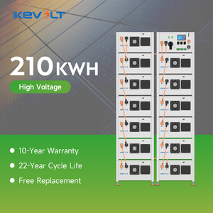 Système de stockage d'énergie KEVOLT, batterie solaire haute tension ESS 50 kWh à 270 kWh, batterie lithium 48 V LiFePO4 - Product Image 1
