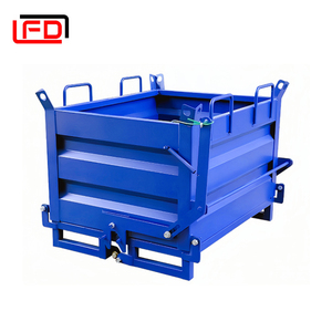 Heavy-Duty Self-UNloading Dump <strong>Hopper</strong> Bottom Dumping <strong>Garbage</strong> Steel Dumping <strong>Hopper</strong> for Forklift - Product Image 5
