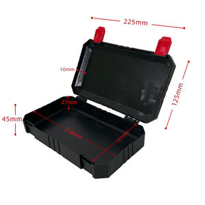 Vente Flash : Boîte à Outils Portable Personnalisée en Plastique Noir Carrée, MOQ 10 pièces - Product Image 5