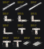 Épaisseurs de fixation d'angle en acier inoxydable galvanisé 304, supports d'angle décoratifs standard pour bois ou meubles