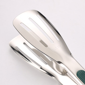 Pinzas para Alimentos de Acero Inoxidable 304 Reforzadas - Protectoras del Calor, Aptas para Carne, Verduras, Uso Comercial (Asado, Parrilla) - Product Image 3