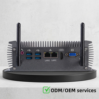 Mini PC Industrial sin Ventilador, Sistema Operativo Linux, PC Industrial con Pantalla HD VGA 4K, Win10/11, LAN Dual, RAM DDR4, Chasis de 6 COM