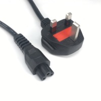UKCA-Zertifiziertes Britisches Netzkabel 0,75-2,5mm² 3-adrig mit Stecker |   PVC-Kupferdraht 3-25FT |   230V für den Heim- und Bürogebrauch