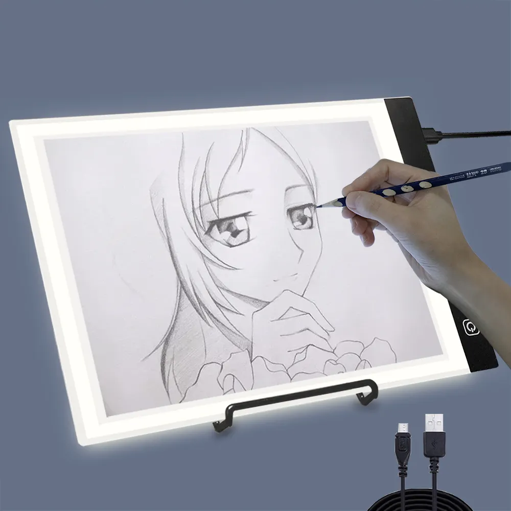 High Quality Dimmable Drawing Board Digital Graphics Portable Artist Board A4 A5 A3 LED Light Pad With Batteries