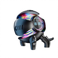 DeepSeek Doubao Mecha Little Monster Bluetooth-Lautsprecher mit Kartensteckplatz, Wecker, Aufladbar, Bassverstärkter Soundbox mit Beleuchtung